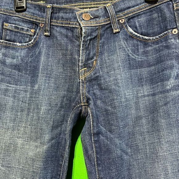 Citizens of Humanity Low Waist Flare Jeans Ingrid Stretch #002 Dark Wash Size 28 - Picture 3 of 11